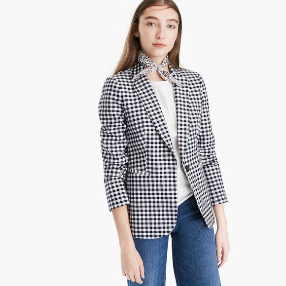 J. Crew Jackets & Blazers - J. Crew Parke Gingham Print Blazer